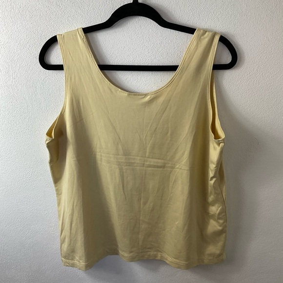 Chico’s Mustard Gold Yellow Tank Top Sz 3 XL - Picture 2 of 3
